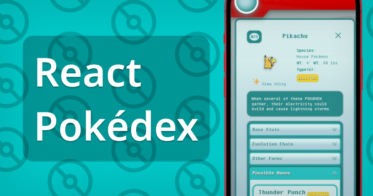 React Pokédex